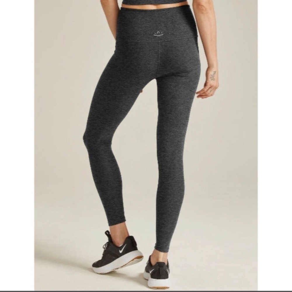Beyond Yoga Spacedye Grey Charcoal High Rise Legging ~ Medium - Picture 3 of 8